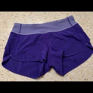 Lululemon Speed shorts size 4
